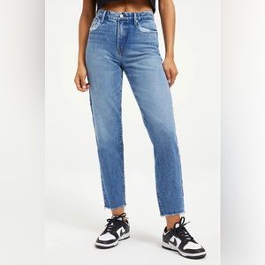 Good American Good Vintage Frayed Hem Jeans